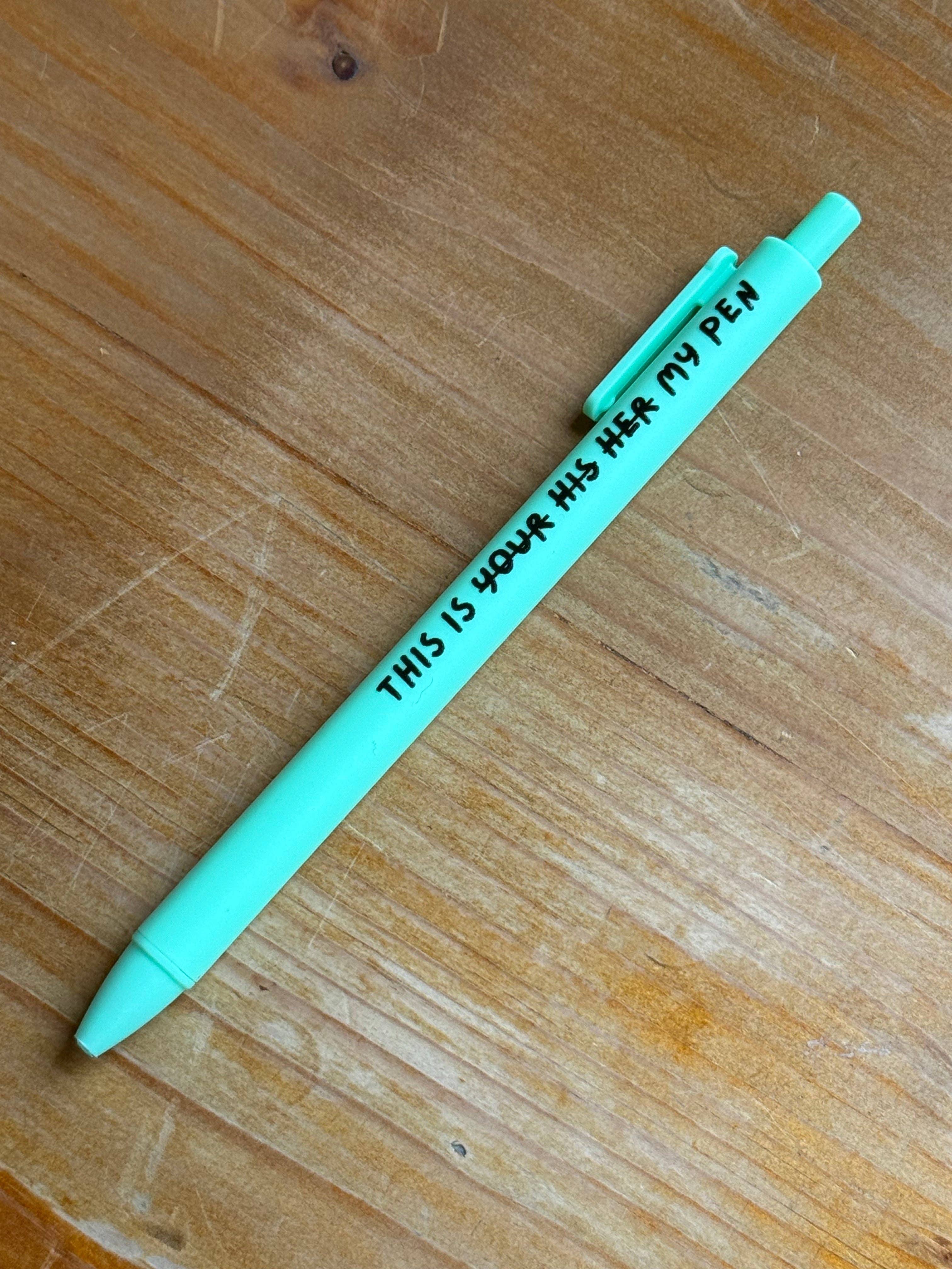 Quirky Doodles - Funny Quote Pens: Baby Blue