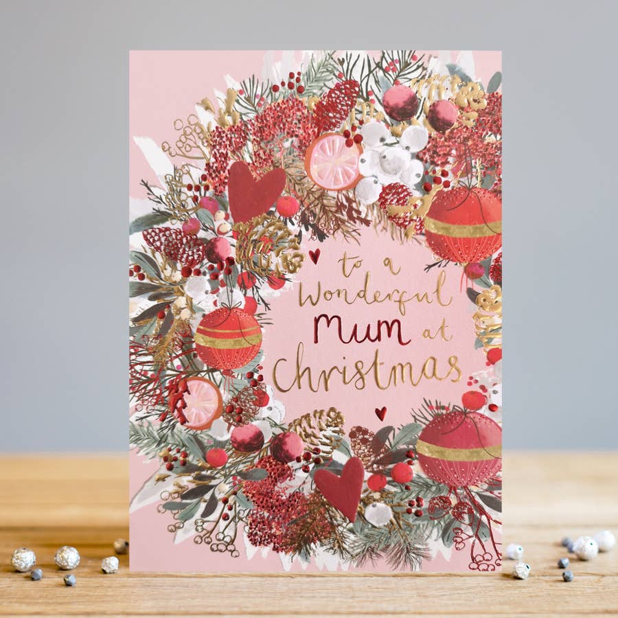 Louise Tiler - Mum Christmas Wreath Card