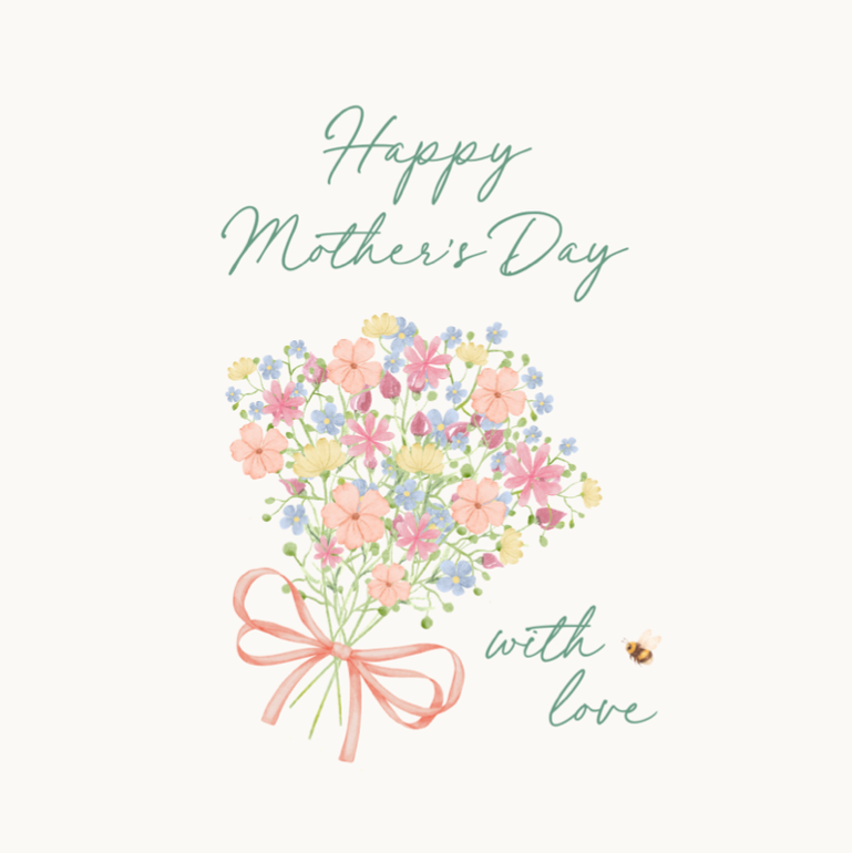 Petimo - Wild Garden Floral Bouquet Happy Mother's Day Card