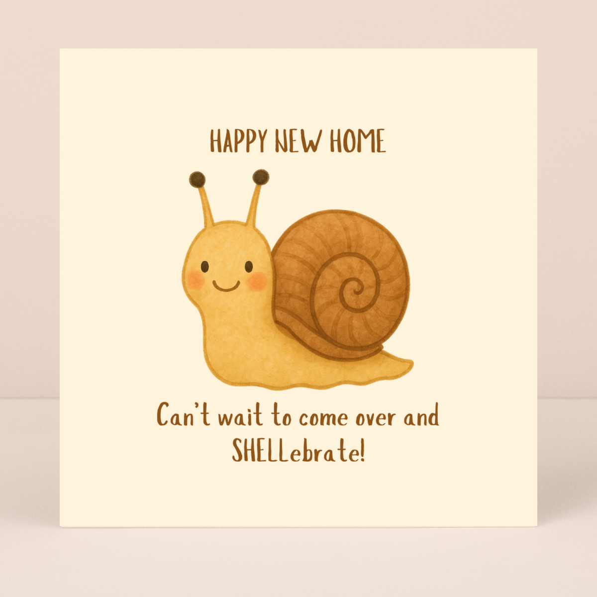 Petimo - Whisker & Wink New Home Let's Shellebrate Cute Snail Card