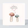 Petimo - Grandma Love You So Much Cute Mushroom Card