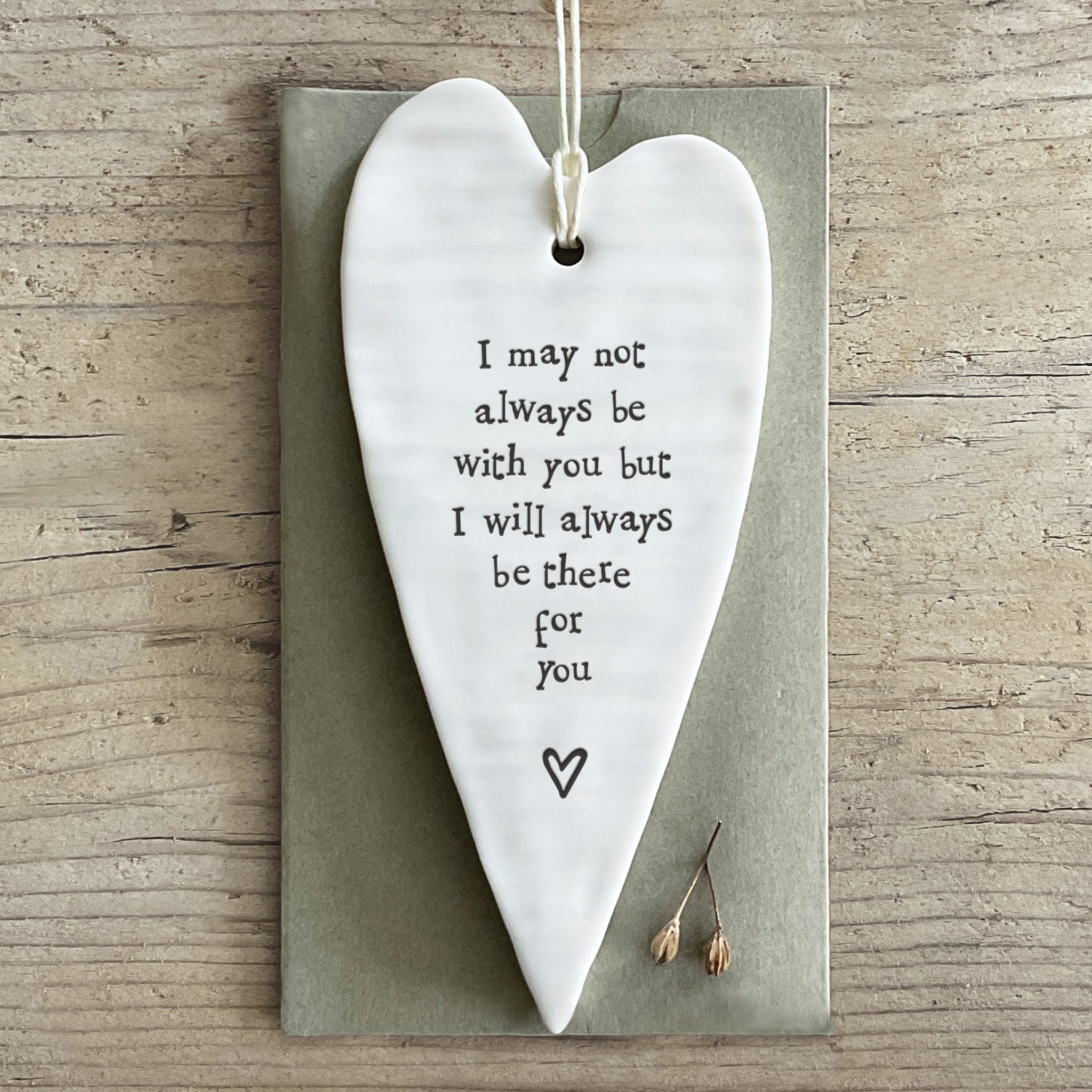 East of India May Not Always Be With You Long Hanging Heart