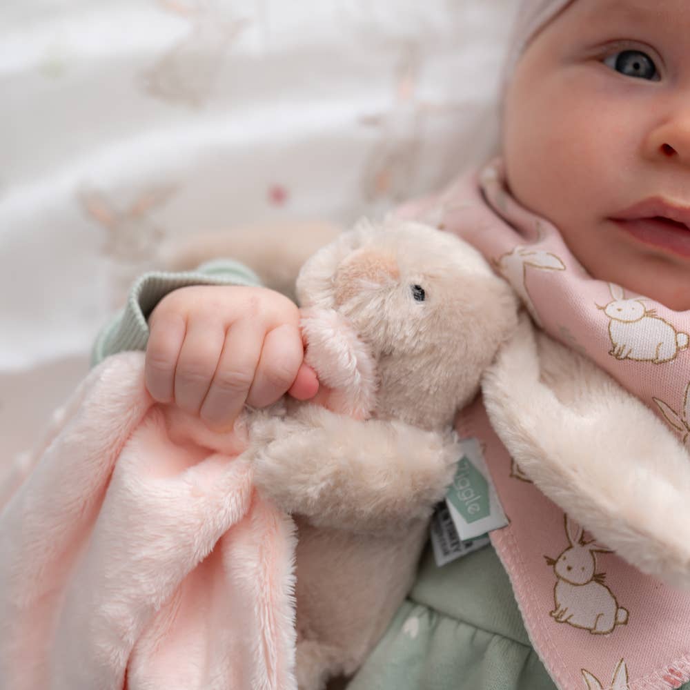 Ziggle Baby - Beige Bunny Plush Comforter Blanket