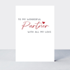 Petimo - Wonderful Partner Love Script Touchtone Card