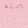 Petimo - Lovely Sister Something Simple Pink Heart Card
