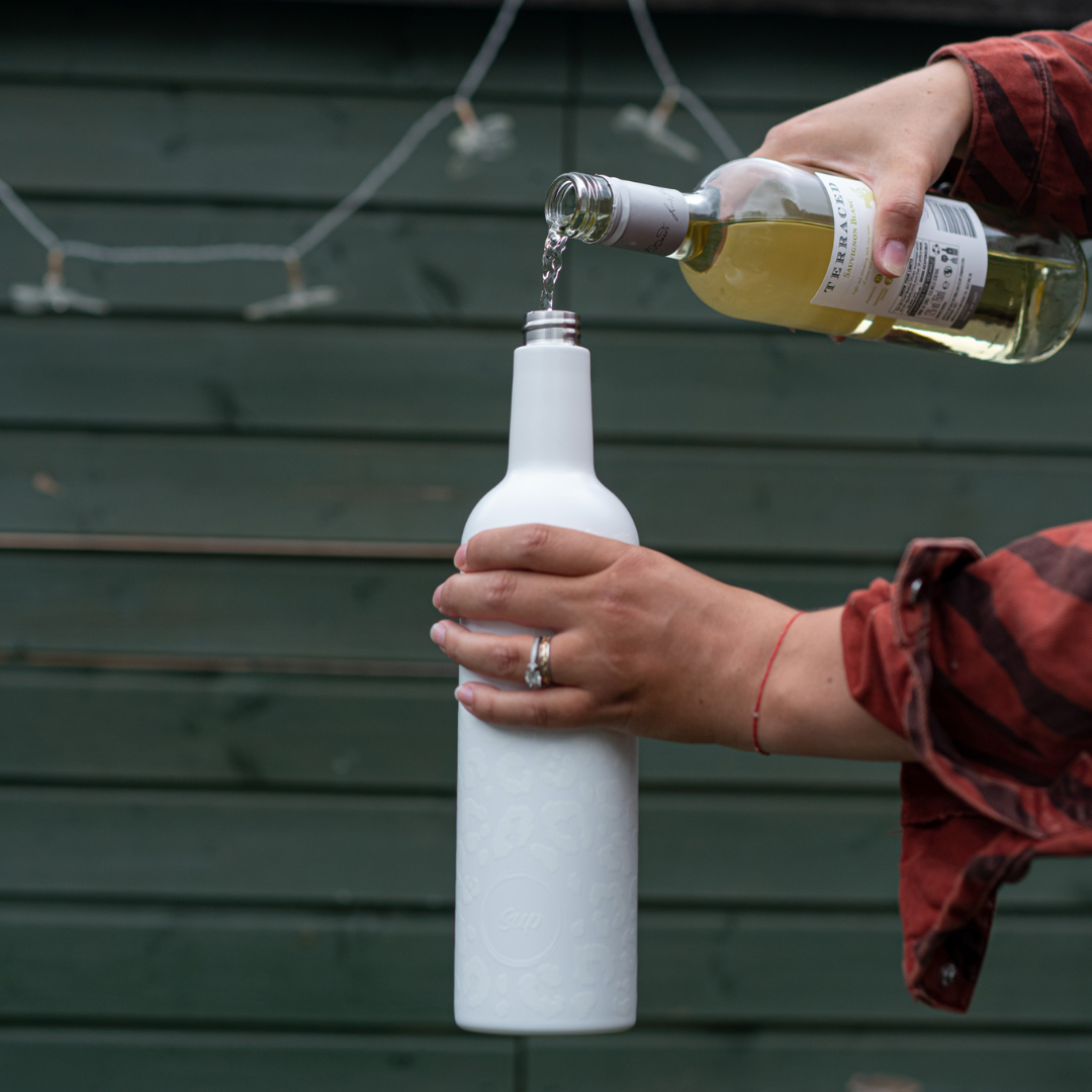 Sup - Insulated Wine Bottle Snow Leopard