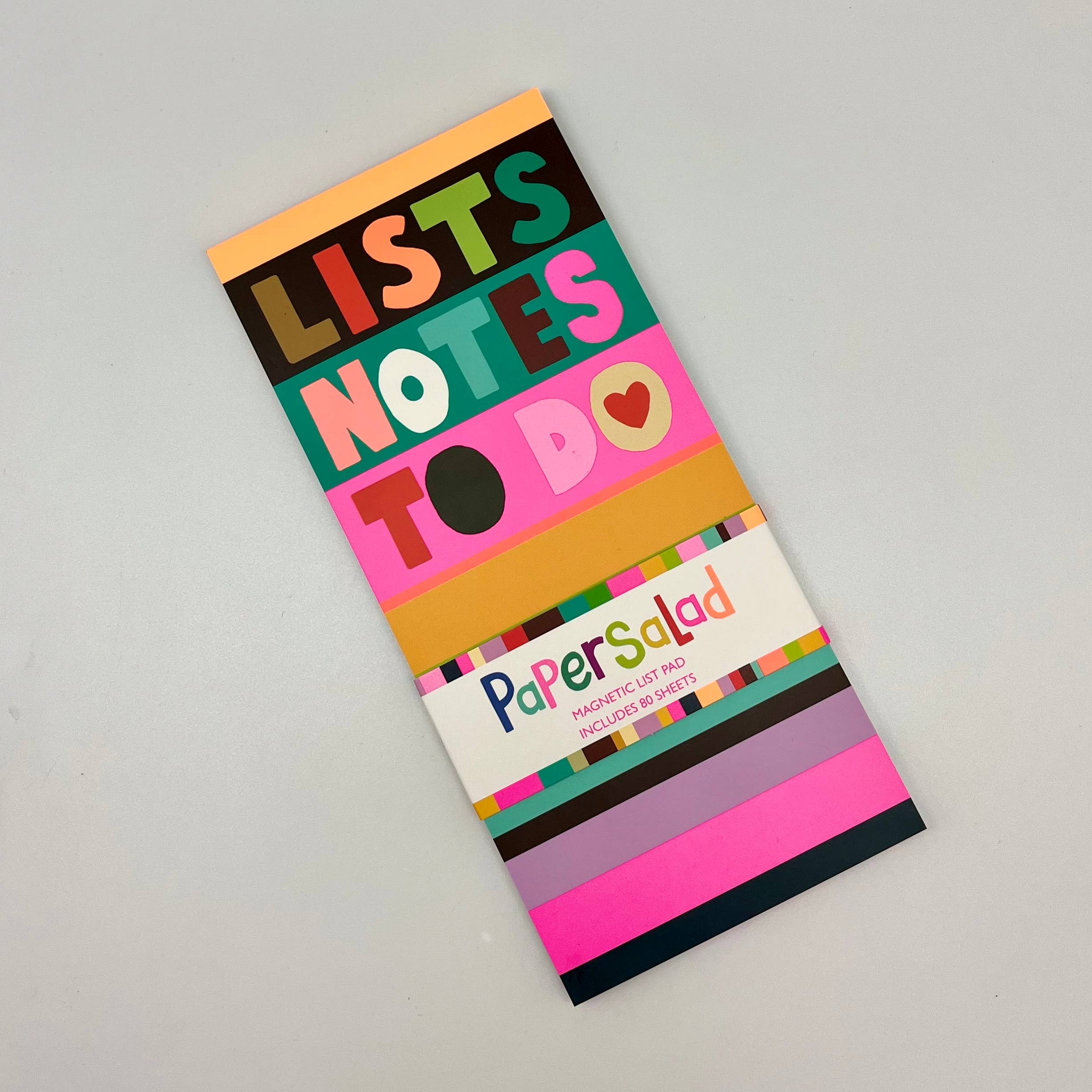 Paper Salad Magnetic List Pad Notes To Do List Stripes Bright Stationery