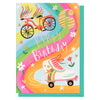 Louise Tiler - Age 6 Bikes & Skates Birthday Card