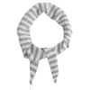 Grey Stripe Mini Triangle Scarf