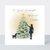 Petimo - Noelle Special Granddaughter with Love at Christmas Dog Card