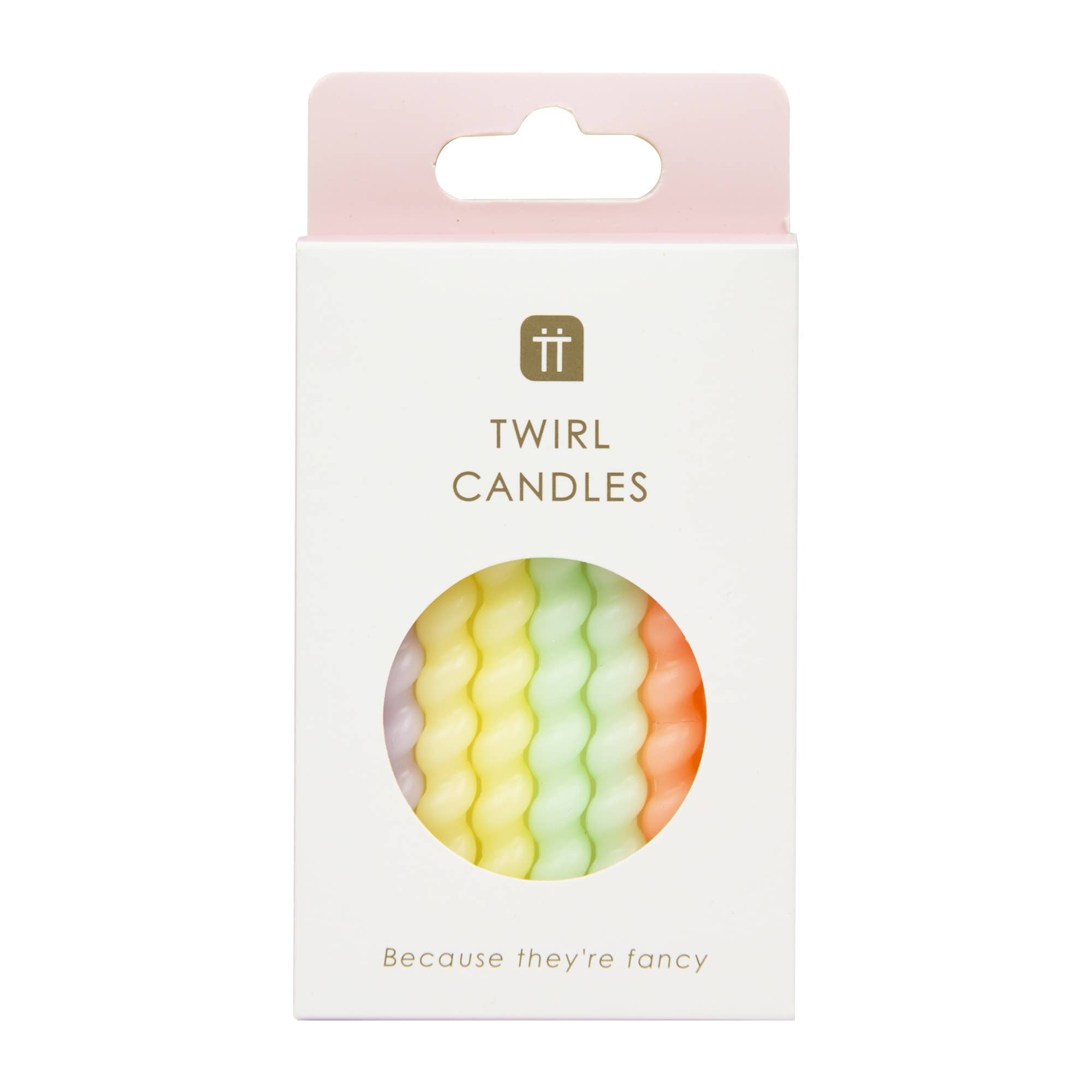 Talking Tables - Twisted Pastel Birthday Candles | 8 Pack |