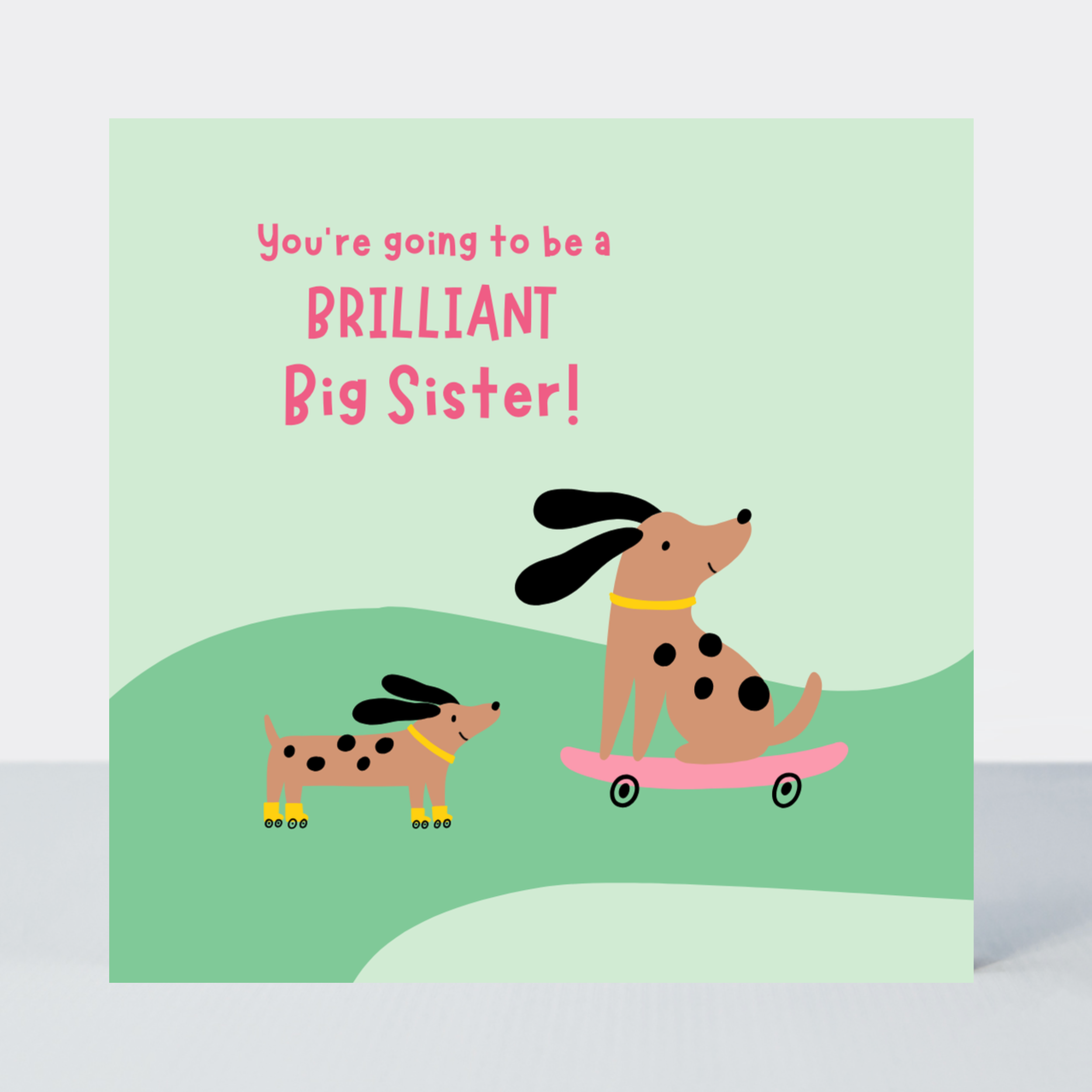 Petimo - Brilliant Big Sister Sausage Dog Fun Cute Card