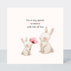 Petimo - Very Special Nana Cute Woodland Bunnies Card
