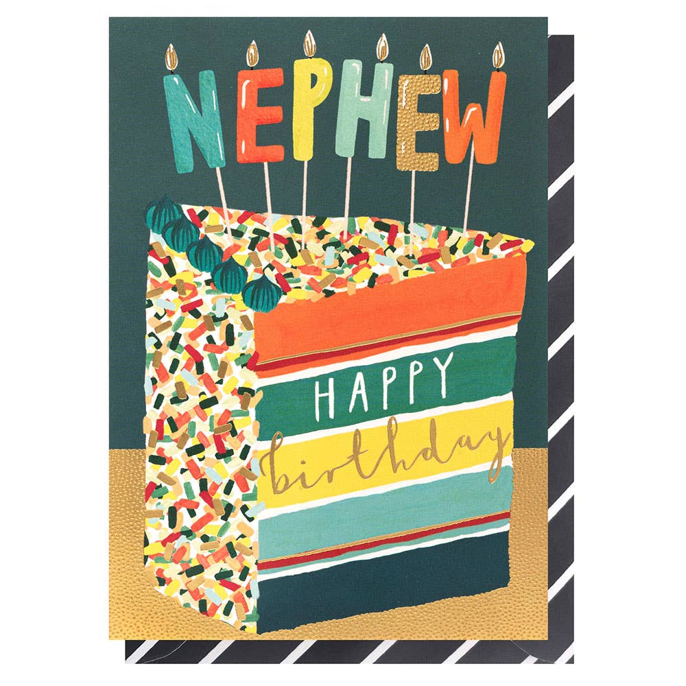 Louise Tiler - Nephew Birthday Cake Slice Card