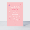 Petimo - Nice One Niece Turned Out Remarkably Well Funny Pink Card