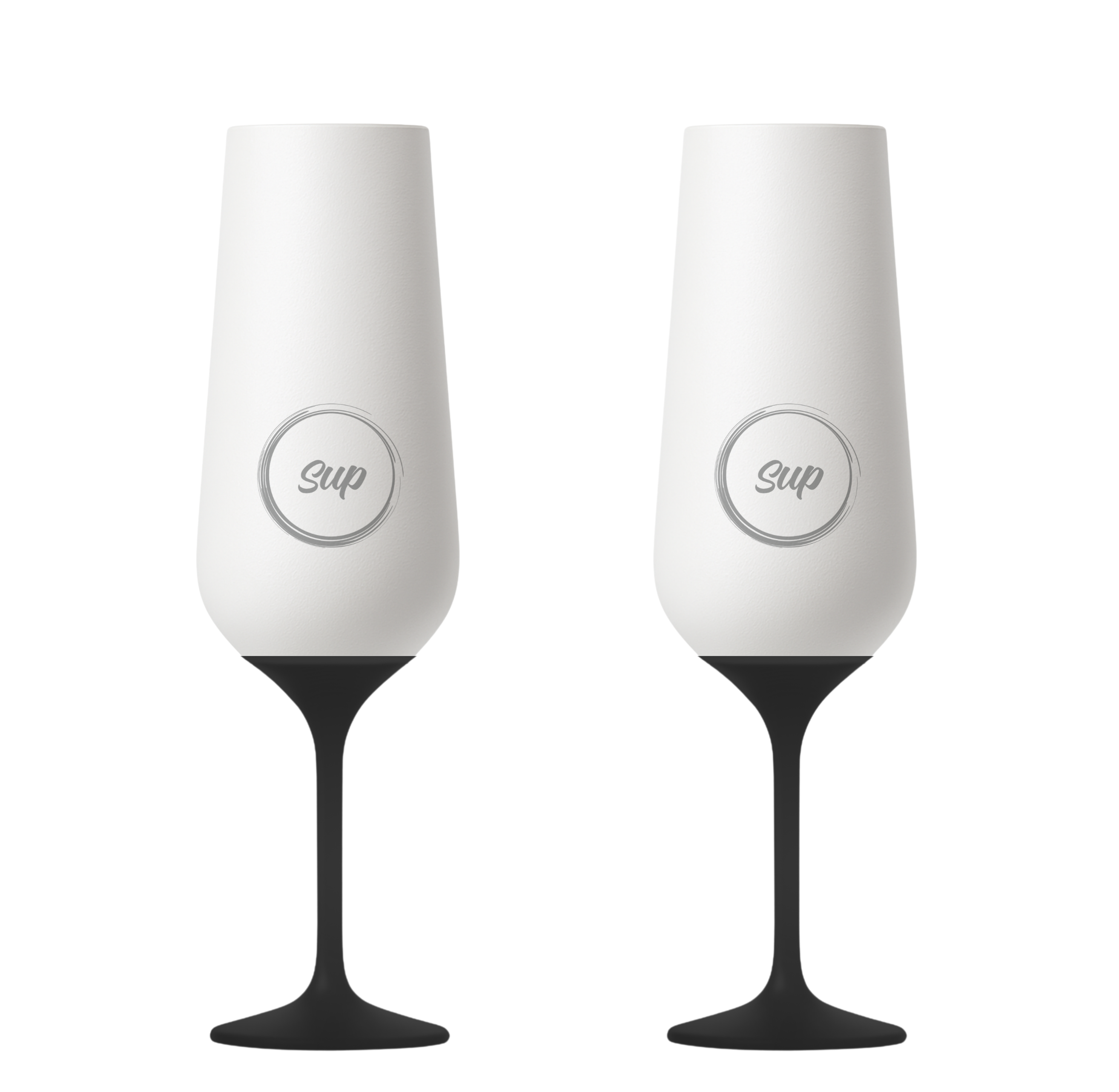 Sup - White Insulated Champagne Flute