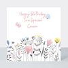 Petimo - Olita Happy Birthday Cousin Floral Meadow Card