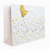 Whistlefish - Tiny Hearts Gold Medium Gift Bag