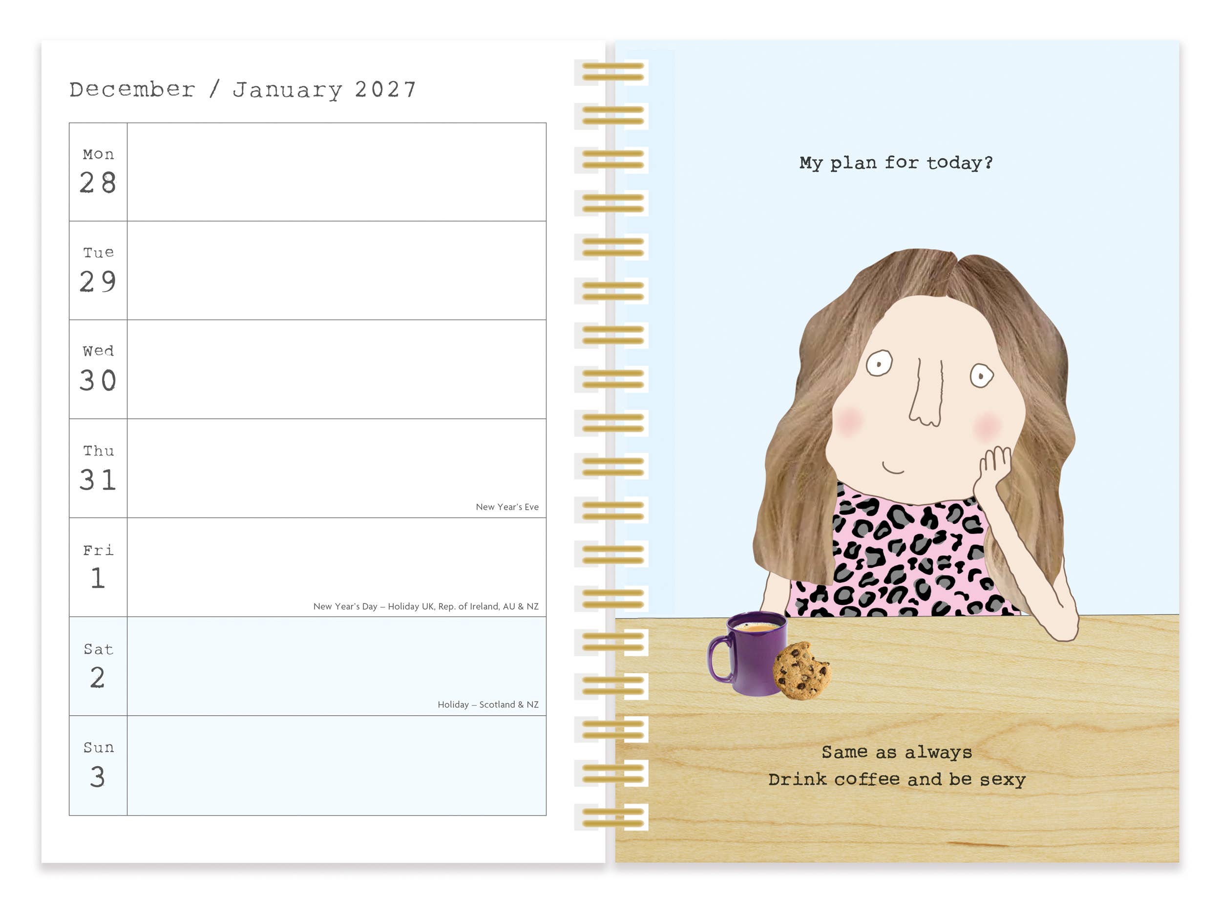 Rosie Made a Thing 2027 A5 Wiro Diary