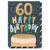 Louise Tiler - Age 60 Birthday Cake Card