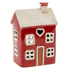 Village Pottery Red Tealight House