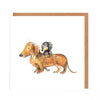 Catherine Rayner - Matilda and Robyn Dachshund Card