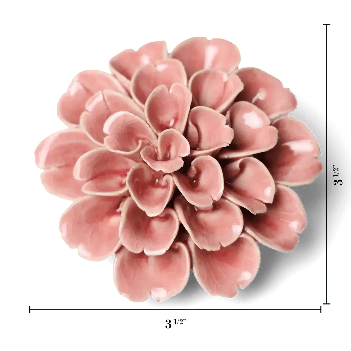Chive UK - English Garden Ceramic Flower Champagne Pink Hydrangea -EG36: Flower Pink