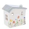 Meadow House Tealight Holder - Small Grey