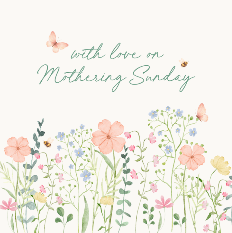 Petimo - Wild Garden Floral Meadow Mothering Sunday Card