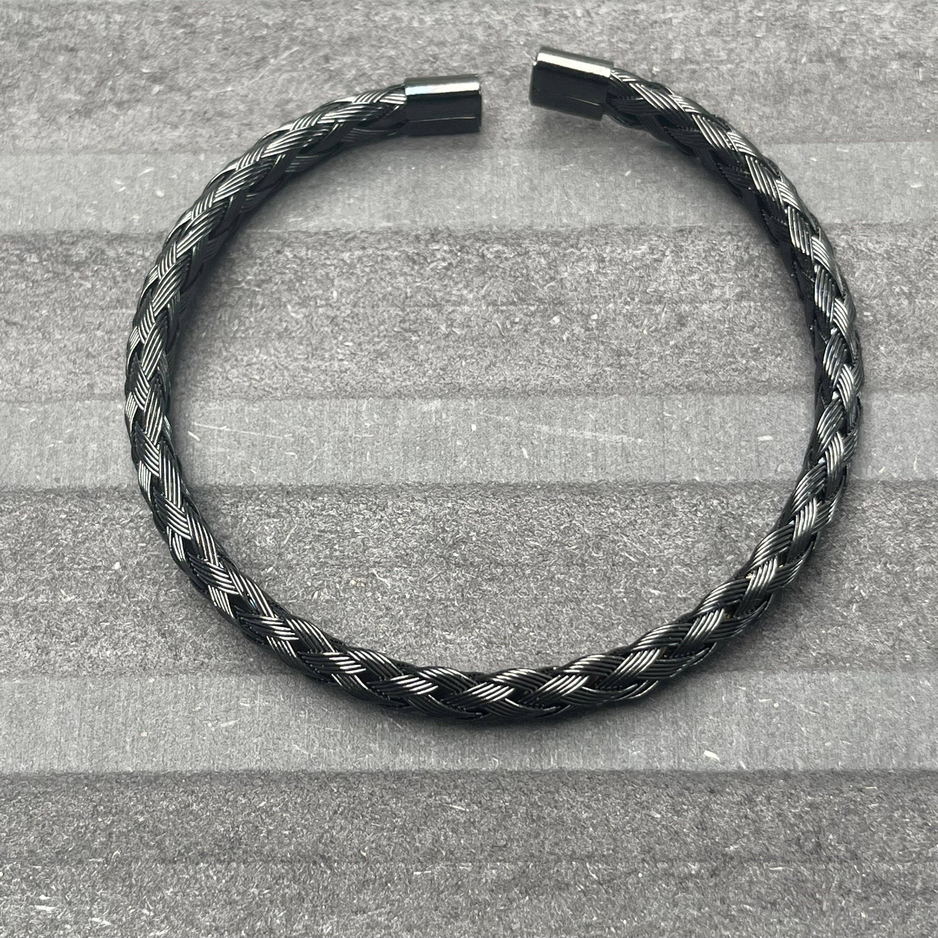 SONS Limited - Paris Plait Cuff Bracelet - Black