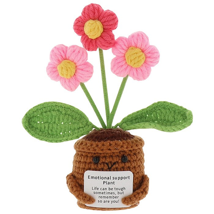 Crochet Smiley Bloom in Flower Pot