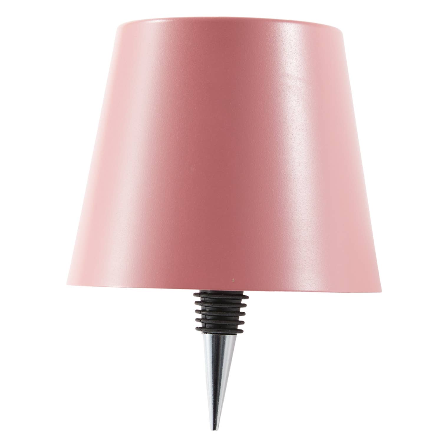 Cordless LED Table Lamp with Bottle Stopper: Cream