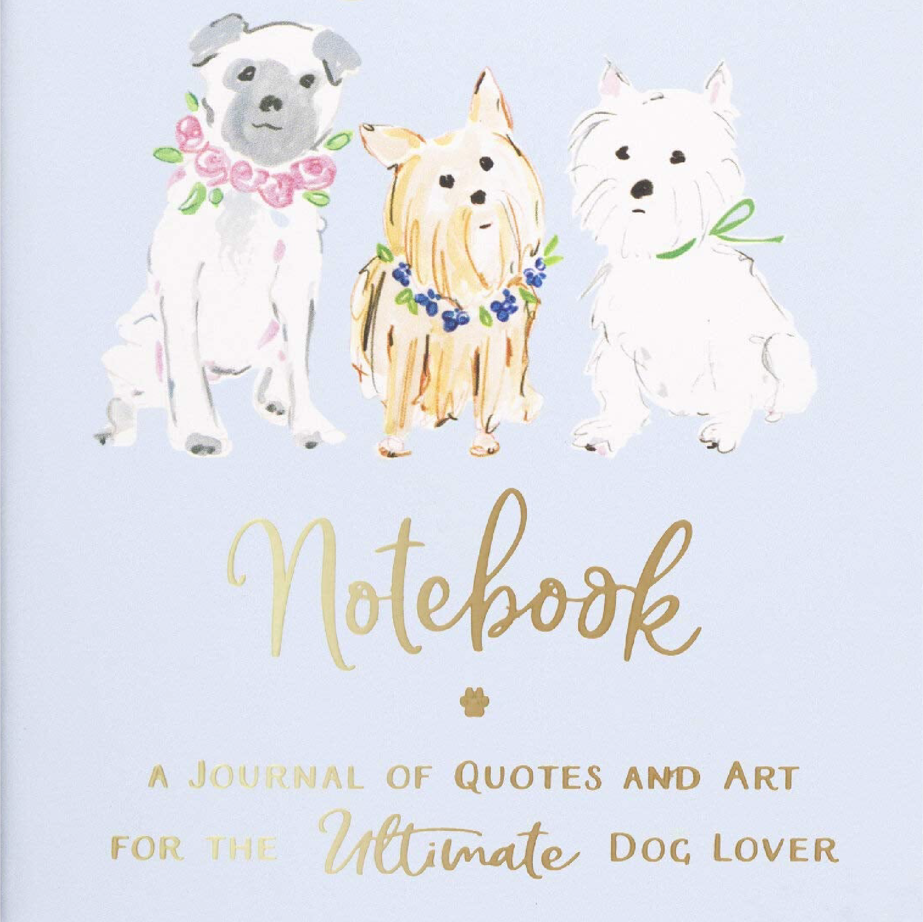 Oli Olsen - Éccolo A5 Soft Cover Dog Lover Journal - Baby Blue