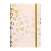 Oli Olsen - Éccolo A5 Lined Hardcover Journal - Pink Leopard Print