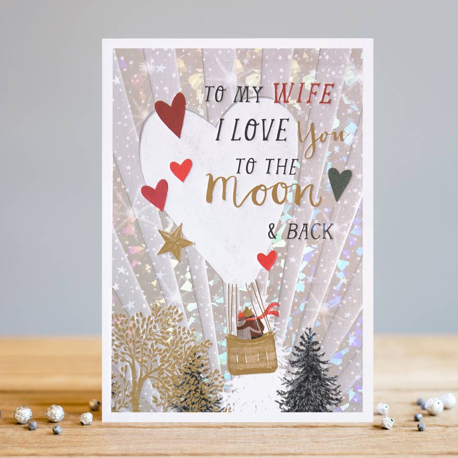 Louise Tiler - Wife To The Moon & Back Christmas Card