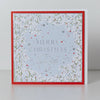 Belly Button Designs - Lovely Sister White Floral & Heart Christmas Card