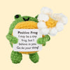 Positive Frog with a Daisy
