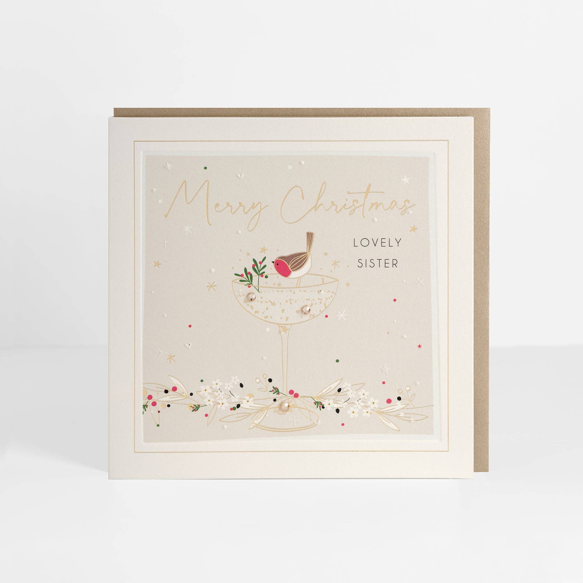 Belly Button Designs - Lovely Sister Christmas Card