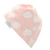 Ziggle Baby - Pink Winking Clouds Bib