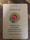 Pals in your Pocket - Robin Pebble Grave Marker - Outdoor Sympathy Gift