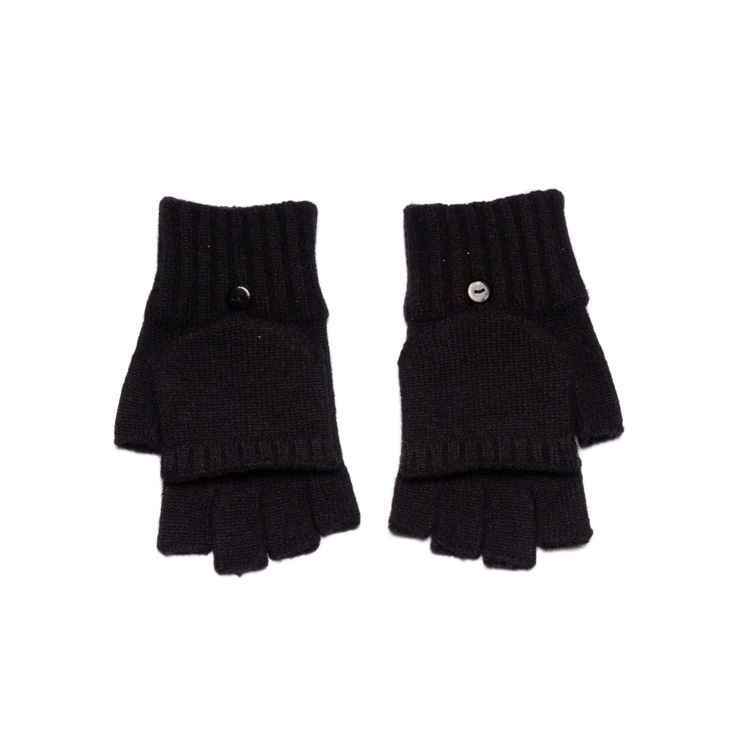 Loxley Lane Black Knitted Gloves Multi-Way