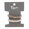 Pom Silver Mix Crystal Hairbands