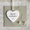 East of India Porcelain Heart - Special Grandaughter