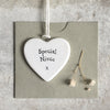 East of India Porcelain Heart - Special Niece