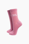 Sock Talk Soul Sister Combed Cotton Glitter Socks in Light Pink
