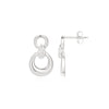 Sterling Silver Linked Ovals Earrings