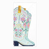 Whistlefish  Blue Cowboy Boot Birthday Card