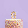 Hootyballoo - Gold Number '8' Candle