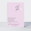 Little Notes 21st Card