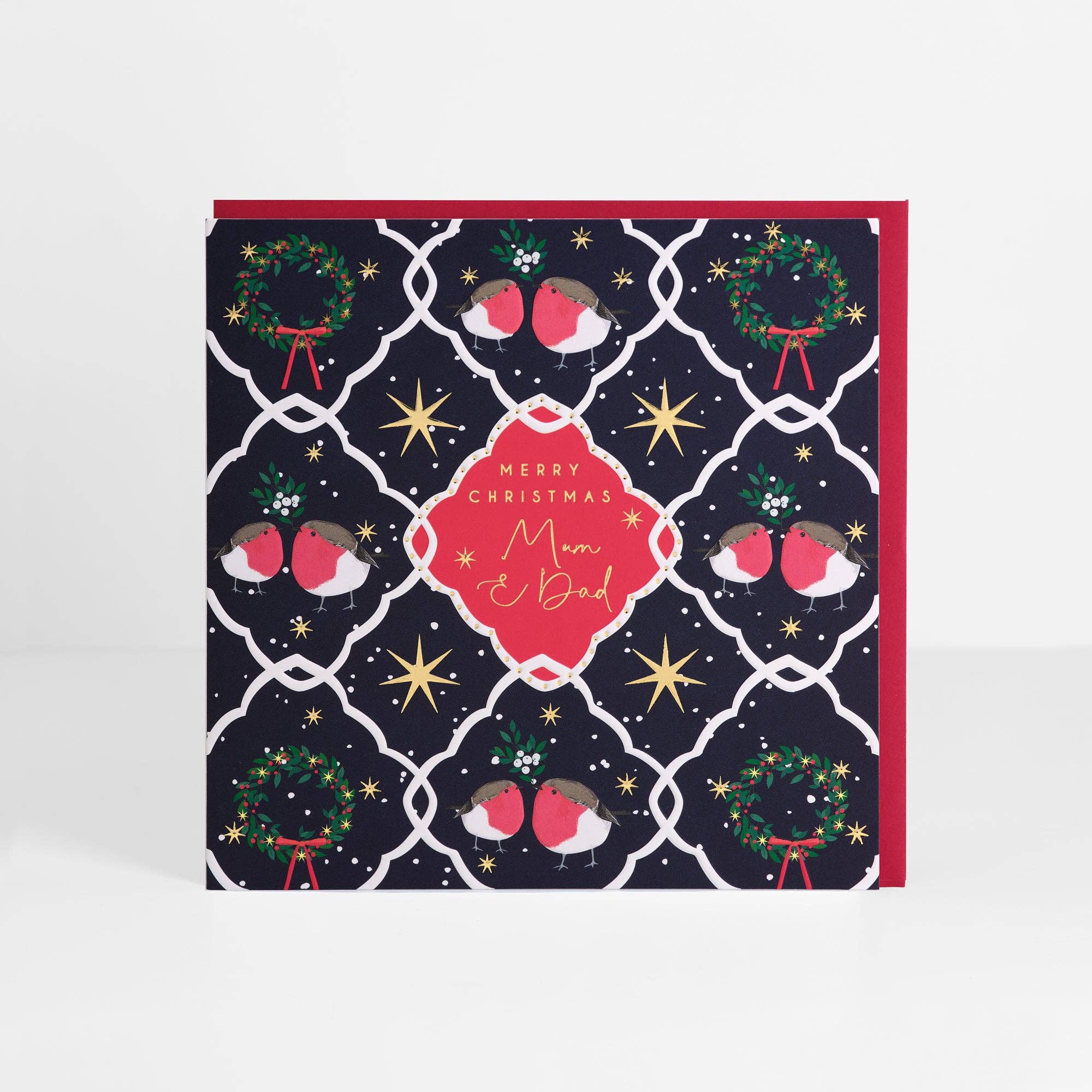 Belly Button Designs - Mum & Dad Christmas Card